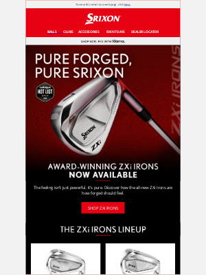 Award-Winning ZXi Irons and Woods | Now Available