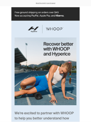 Hyperice - The future of recovery with Whoop & Hyperice.