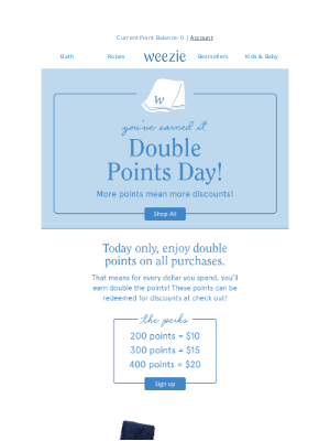 Weezie - Double the Points, Double the Discounts! ⭐