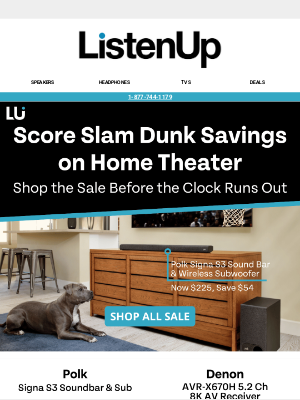 ListenUp - Get Game-Ready: Home Theater Sales You Can't Miss!