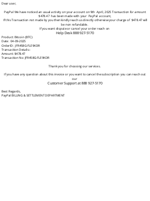 Ritz Camera - Your order for $478.47 has been processed.