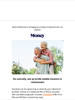 Idaho Statesman - Want steady income in retirement?