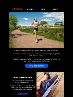 Newton Running - Restocked & Ready To Run