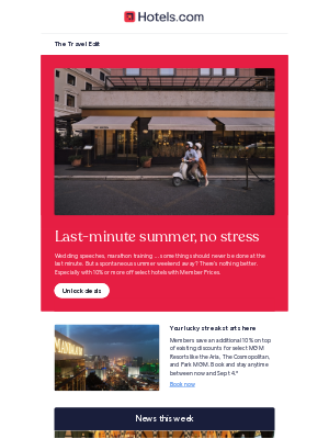 Hotels - Save 10% or more on last-minute deals