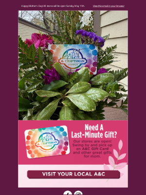 Artist & Craftsman Supply - Treat Mom To A Trip To The Art Store!