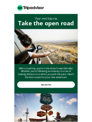 TripAdvisor - 5 iconic road trips around the world