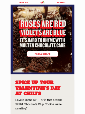 Chili's Grill & Bar - Valentine’s Day is really just code for date night at Chili’s