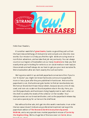 strandbookstore - Just Arrived at Strand: New Tre Johnson, Emma Rosenblum, and more!
