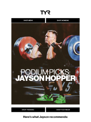 TYR Sport - Podium Picks: Jayson Hopper