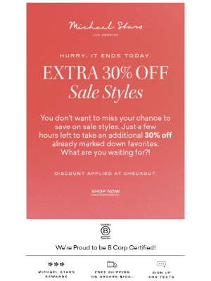 Michael Stars - Sale on sale ends today ⏳
