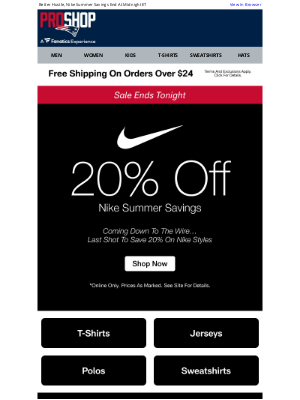 New England Patriots - Final Day To Save 20% On Nike + Free Shipping!