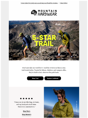 Mountain Hardwear - Top rated for the trail.
