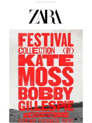 Zara USA - Festival Collection by Kate Moss & Bobby Gillespie