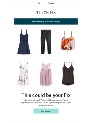 Stitch Fix - A Fix is what style dreams are made of