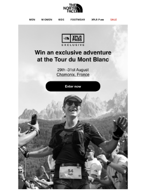 The North Face - Win an adventure at the Tour du Mont Blanc in Chamonix