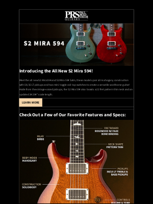 prsguitars - The PRS Mira Returns in an All New Format! 🚀