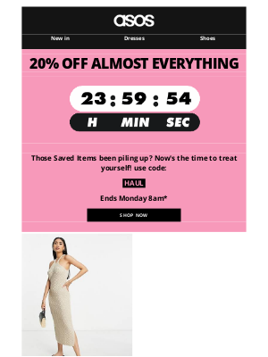 ASOS (UK) - 20% off almost everything, right here 👉