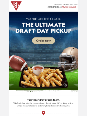 BJs Restaurants - 🏈 First-round picks? Try first-bite picks