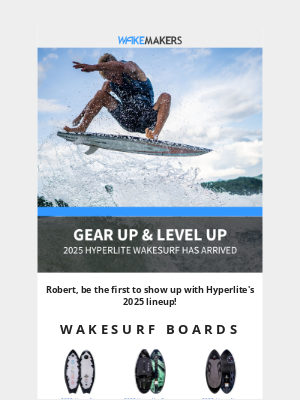 WakeMAKERS LLC - Must See: NEW 2025 Hyperlite Wakesurf