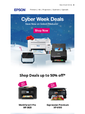 Epson - Last call for Cyber Week Deals!