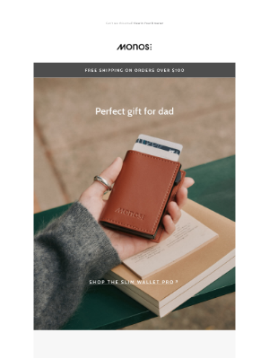 Monos - Slim Wallets – the perfect gift for dad