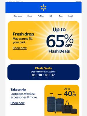 Walmart - Unlock up to 65% off 🛒💨