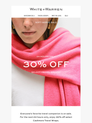 White + Warren - Today Only: 30% Off Select Travel Wraps