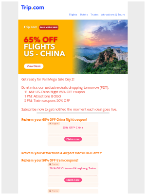 Trip Network - ✈️ China Flights 65% OFF—plus 50% OFF Train Coupons!