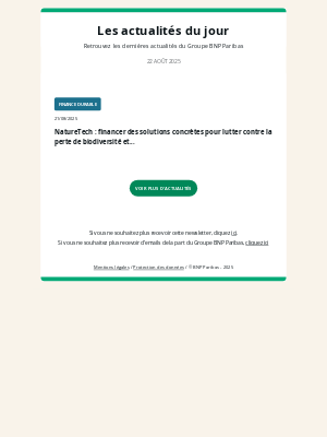 BNP Paribas (France) - BNP Paribas - Les actualités du jour