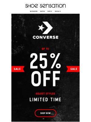 Shoe Sensation Inc - Converse Deals Won’t Last! Shop Your Favorites Now