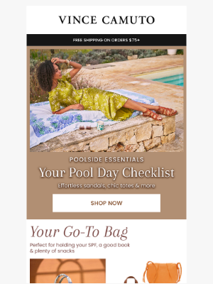 Vince Camuto - If You Need Us, We'll Be Poolside