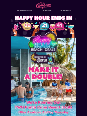 CheapCaribbean - Make It a Double 🍹🍹 2 Ways to Save in Punta Cana