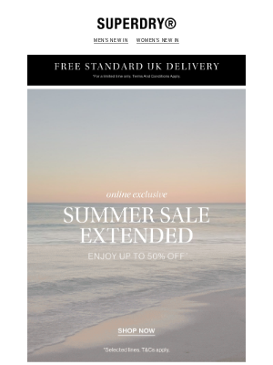 Superdry - Summer Sale Extended - Stay Cool, Shop Smart