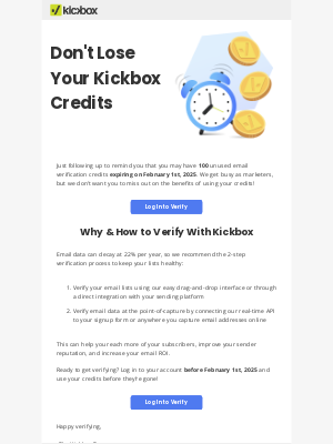 Kickbox - Don't Lose Your Kickbox Verification Credits