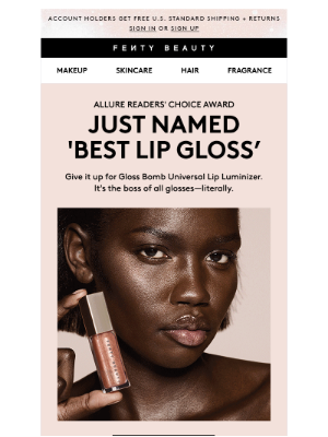 Fenty Beauty - Meet the Allure Readers’ Choice winner ✨🏆