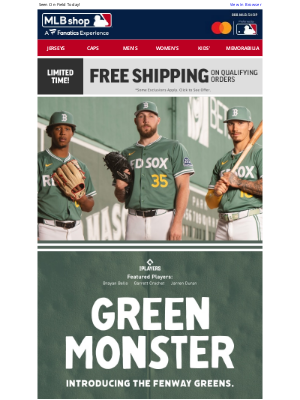 Mlbshop - INTRODUCING THE FENWAY GREENS: Boston Red Sox 2025 City Connect