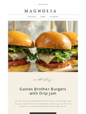 magnolia - How to make: Chip's favorite burger
