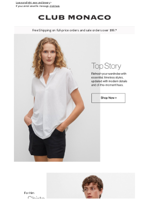 Club Monaco - This just in: Summer-ready shirts and tops
