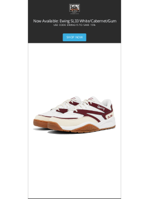 Ewing Athletics - New Drop! SL33 White/Cabernet/Gum