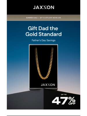 JAXXON - Gift Dad the Gold Standard