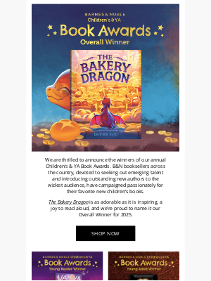 Barnes & Noble - Our 2025 Children's & YA Book Awards Overall Winner