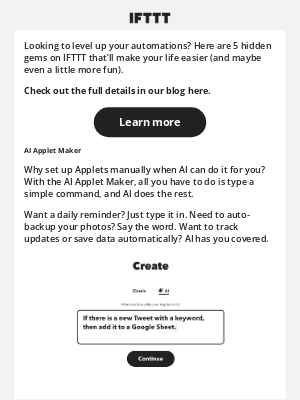 IFTTT - 5 IFTTT features you might not know (but totally should)! ✨