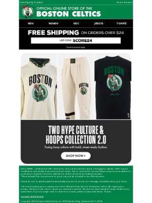 Boston Celtics Store - Two Hype x Celtics Collection Is Here!