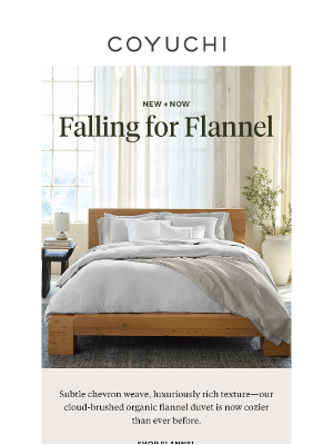 COYUCHI - Flannel From Bed to Toe: New Duvets, PJs + More