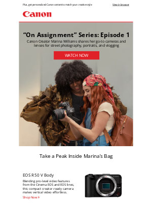 Canon - Watch the Premiere Episode of the “On Assignment” Video Series