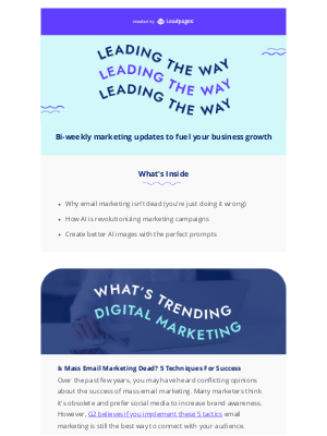LeadPages - Is email marketing dead?