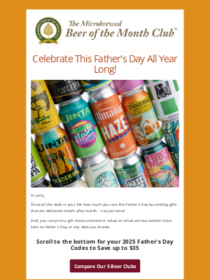 Beer of the Month Club - 🍺 Celebrate This Father's Day All Year Long
