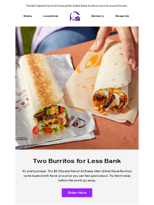 Missing out on $3 steak? 🌯 🌯