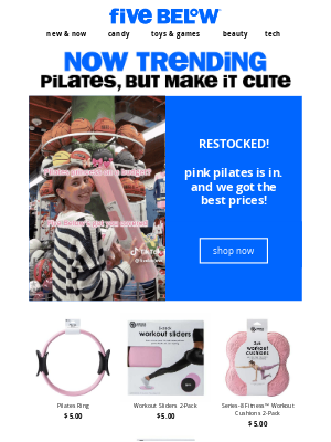 Hollar - restocked! 💕 pink pilates is in.