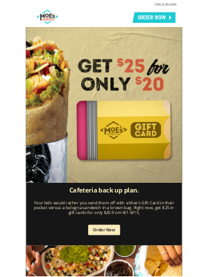 Moe’s Southwest Grill - Head back to school with Moe’s.
